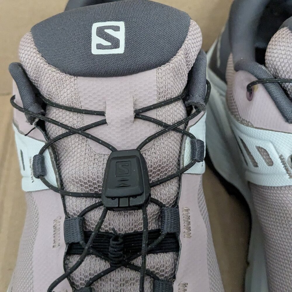 Salomon X Raise GTX Shoes Womens 9.5 Pink Gray GORE-TEX Hiking Quicklace Trail - Picture 7 of 16